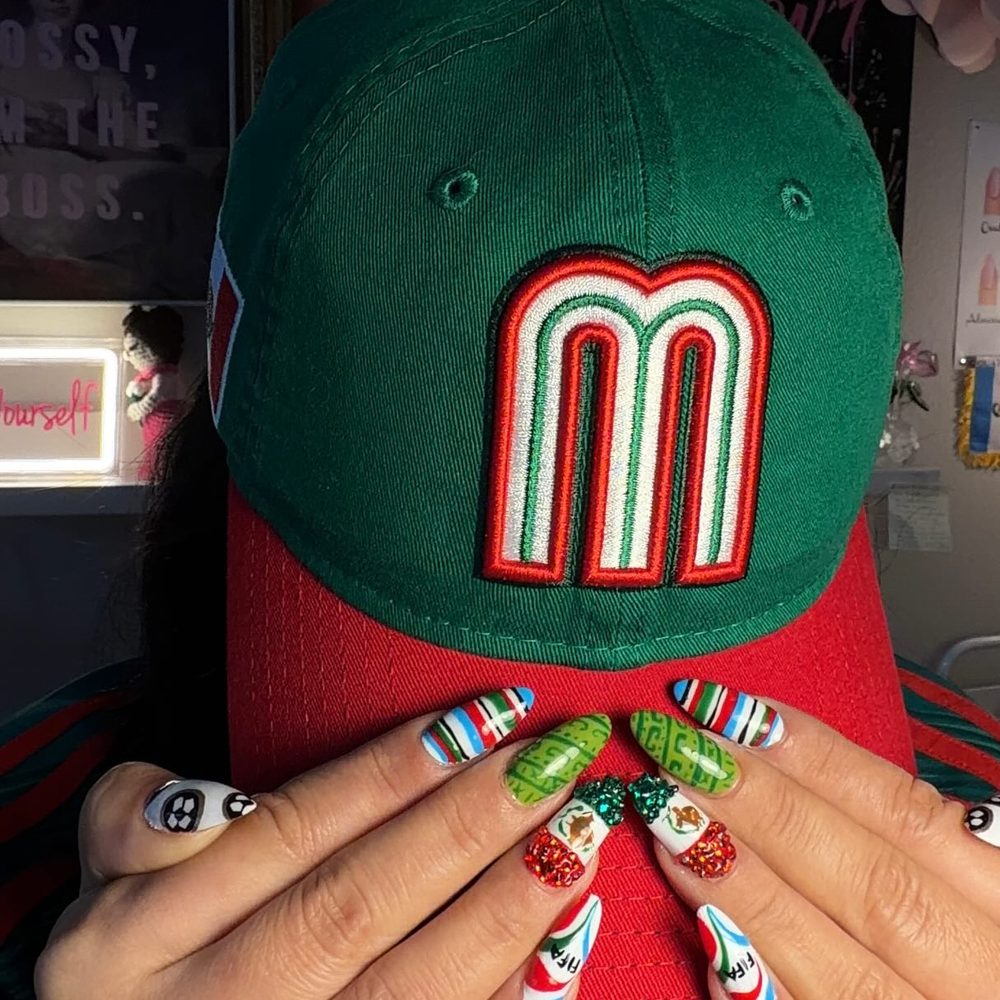 Mexico World Cup 2026 themed nail set